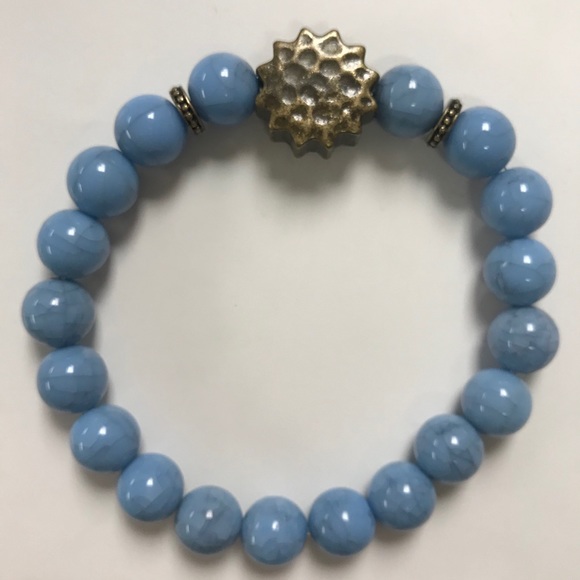 NWT Avon Power Beaded Bracelet Blue - Picture 3 of 5